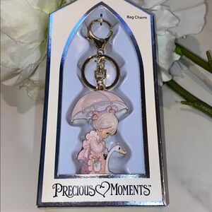 Precious Moments Bag Charm Girl with Duck